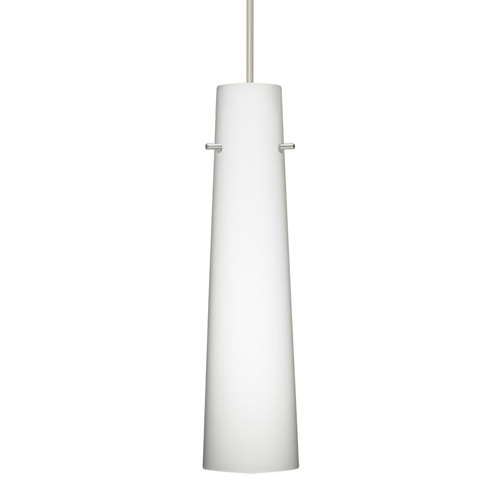 Besa Camino Pendant Satin Nickel Opal Matte 1x50W MAX GY6.35 Base