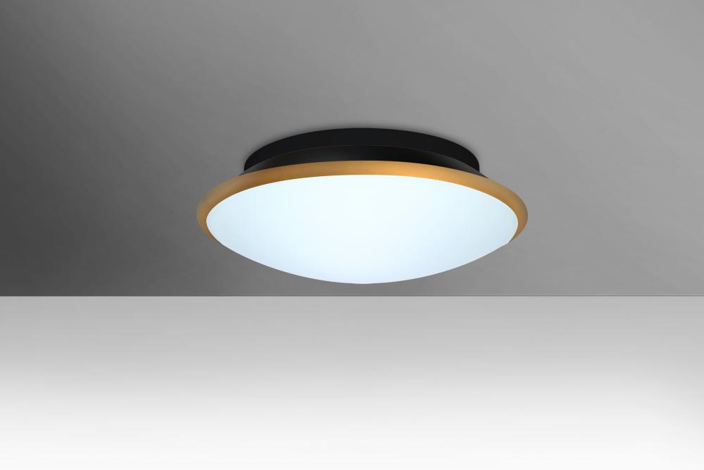 Besa, Silk 12 Ceiling, Opal/Gold, 1x20W LED