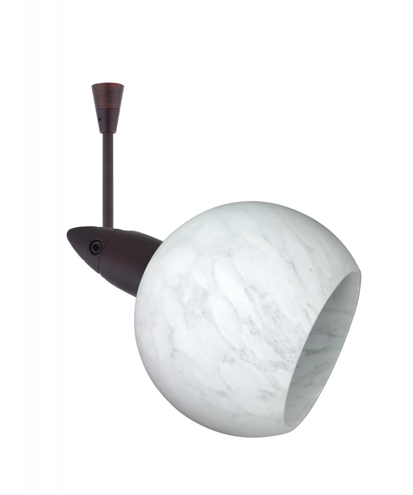 Besa Spotlight With 6" Stem Palla 3 Bronze Carrera 1x35W Bipin MR11