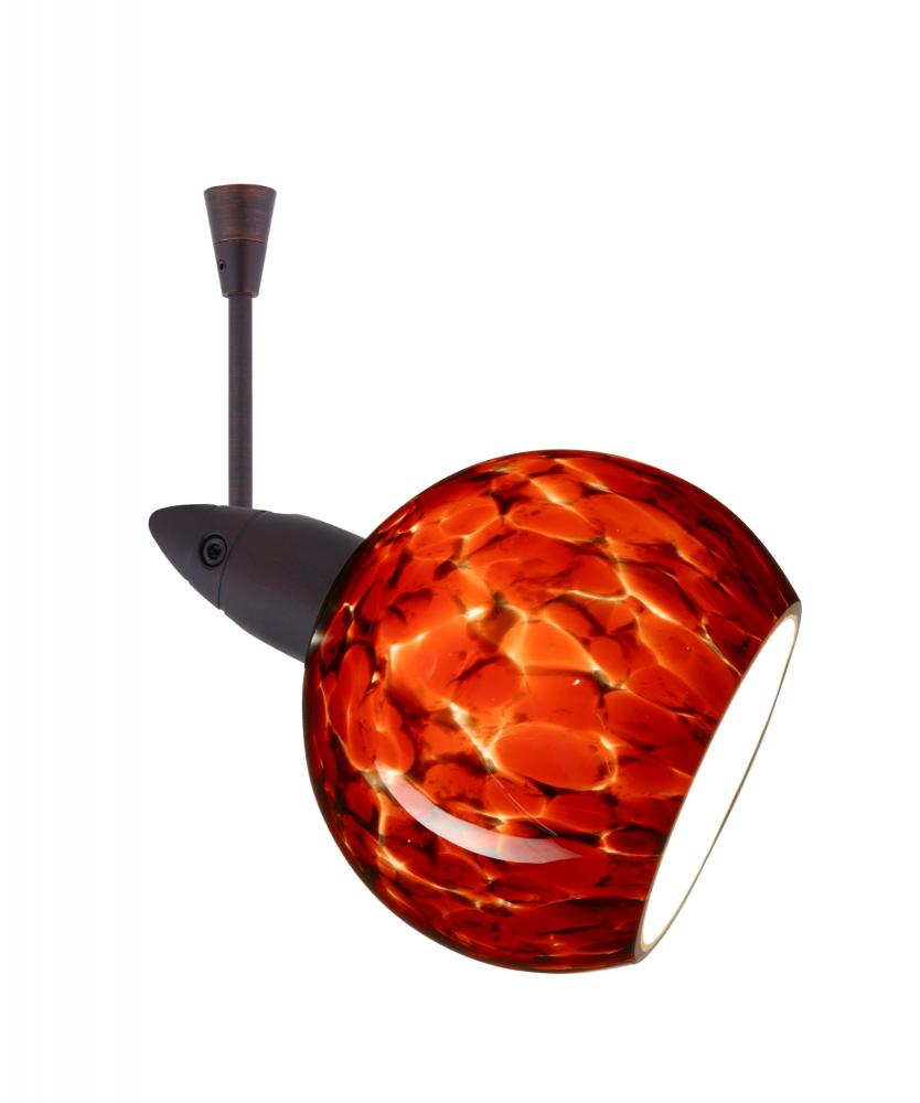 Besa Spotlight With 6" Stem Palla 3 Bronze Garnet 1x35W Halogen Mr11