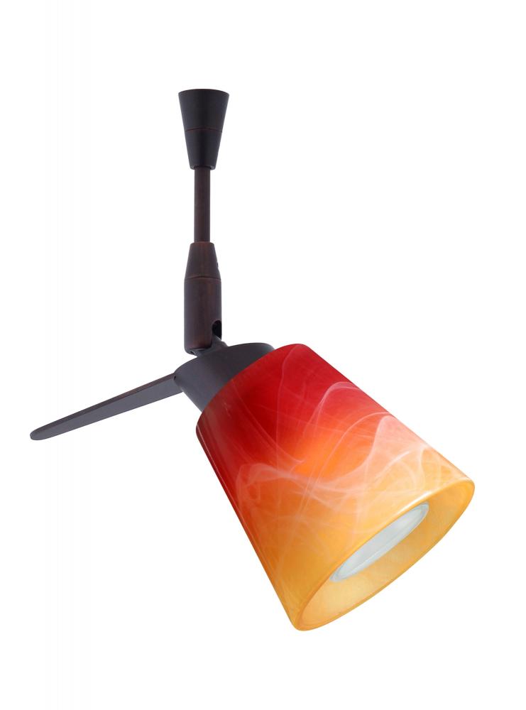 Besa Spotlight With 18" Stem Canto 3 Bronze Solare 1x35W Bipin MR11