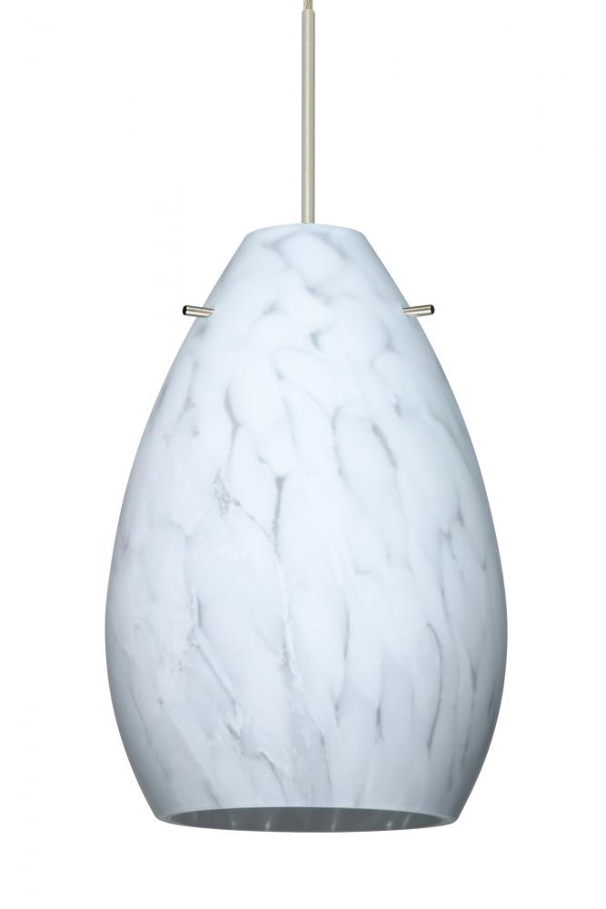 Besa Pendant For Mulitport Canopy Pera 6 Satin Nickel Carrera 1x50W MAX GY6.35 Base, 15Ft. Cord