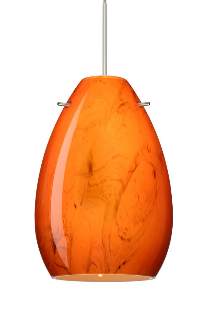 Besa Pendant For Mulitport Canopy Pera 6 Satin Nickel Habanero 1x50W MAX GY6.35 Base, 15Ft. Cord