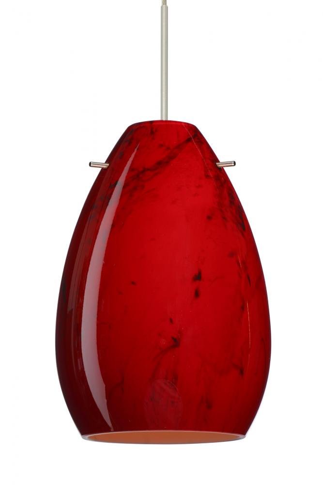 Besa Pendant For Mulitport Canopy Pera 6 Satin Nickel Magma 1x50W MAX GY6.35 Base, 15Ft. Cord