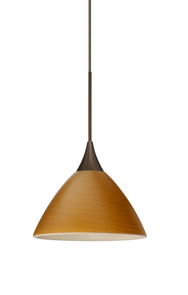 Besa Pendant For Multiport Canopy Domi Bronze Oak 1x5W LED