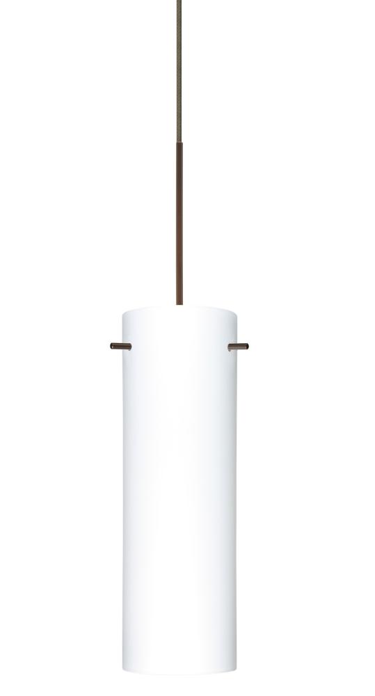 Besa Copa Pendant for Multiport Canopy, Opal Matte, Bronze, 1x50W MAX GY6.35 Base, 0-10V Dimming