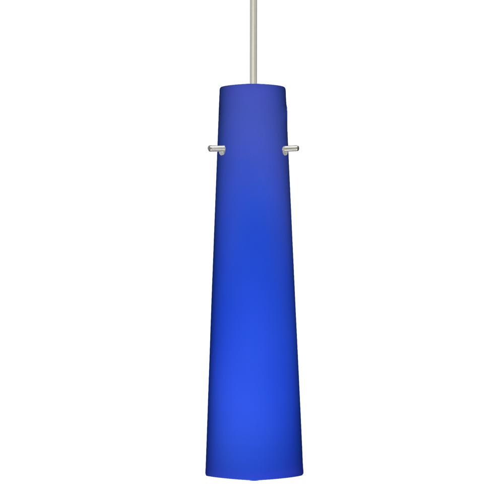 Besa Camino Pendant for Multiport Canopy Satin Nickel Cobalt Blue Matte 1x50W MAX GY6.35 Base