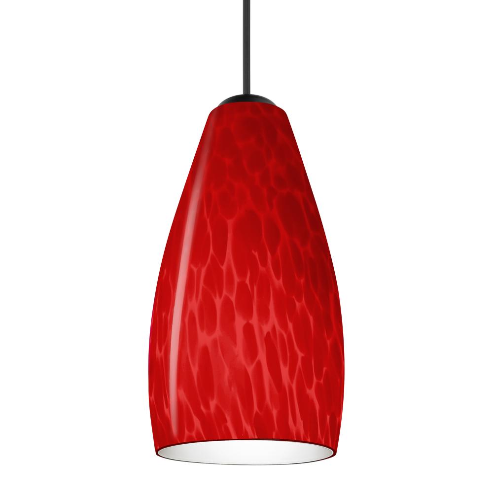 Besa Pendant For Multiport Canopy Karli, Black Finish, Red Cloud 1x50W MAX GY6.35 Base