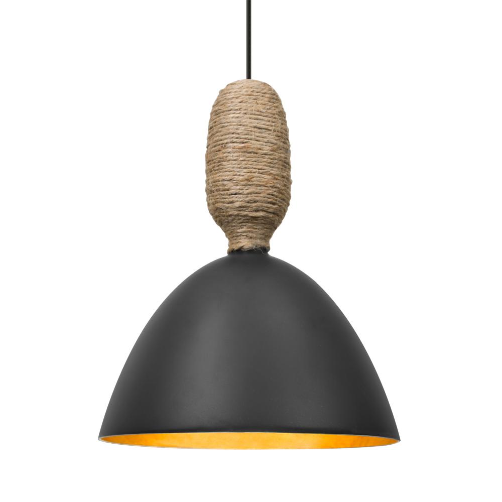 Besa Creed Pendant For Multiport Canopy, Black Finish