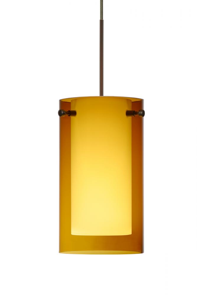 Besa Pendant For Multiport Canopy Pahu 4 Bronze Transparent Armagnac/Opal 1x35W MAX GY6.35 Base