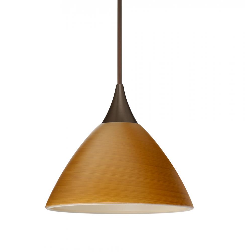 Besa Pendant Domi Bronze Oak 1x3W LED
