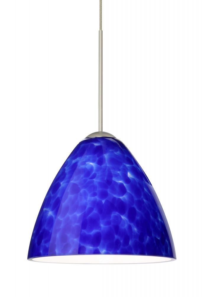 Besa Pendant Mia Satin Nickel Blue Cloud 1x5W LED