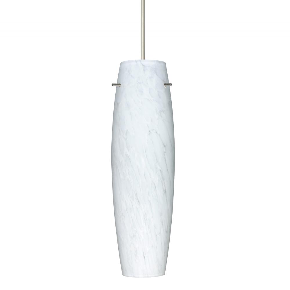 Besa Stilo 11 Pendant, Carrera, Satin Nickel, 1x50W MAX GY6.35 Base, 277V, 0-10V Dimming