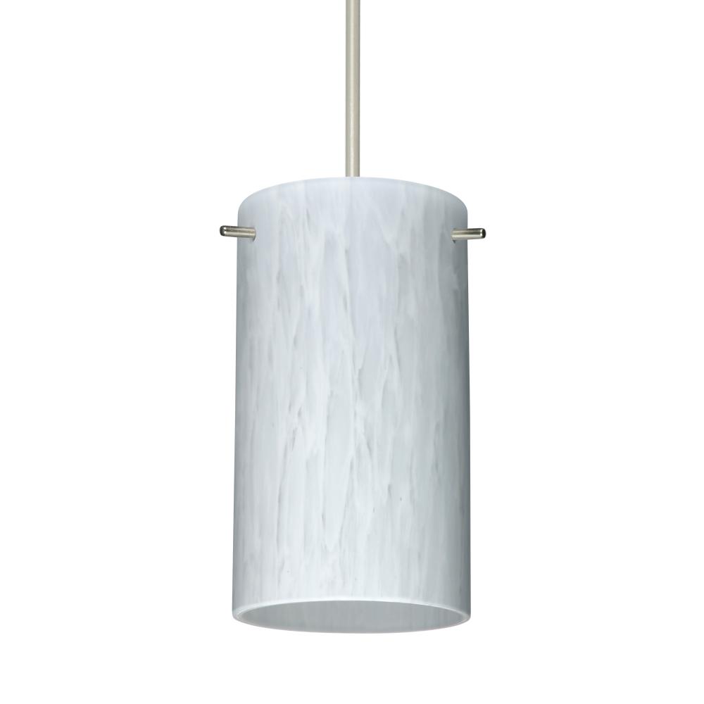 Besa Stilo 7 Pendant Satin Nickel Carrera 1x50W MAX GY6.35 Base, 0-10V Dimming