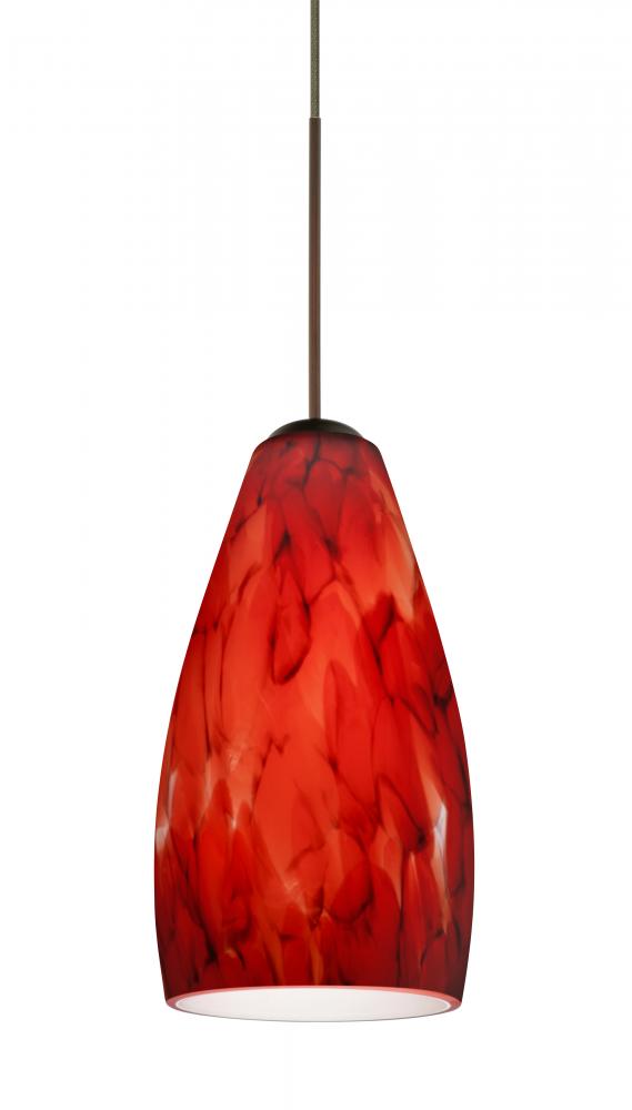 Besa Pendant Karli Bronze Garnet 1x5W LED