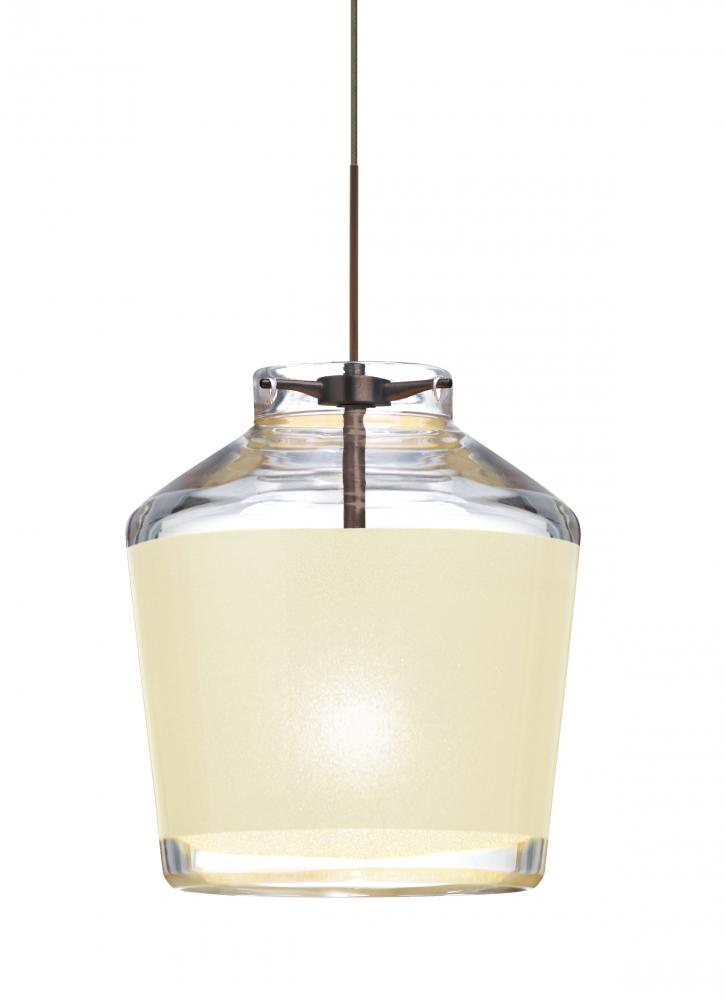 Besa Pendant Pica 6 Bronze Creme Sand 1x5W LED