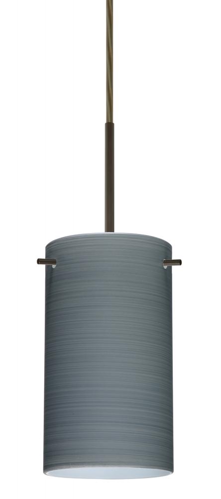 Besa Stilo 7 LED Pendant For Multiport Canopy Titan Bronze 1x9W LED