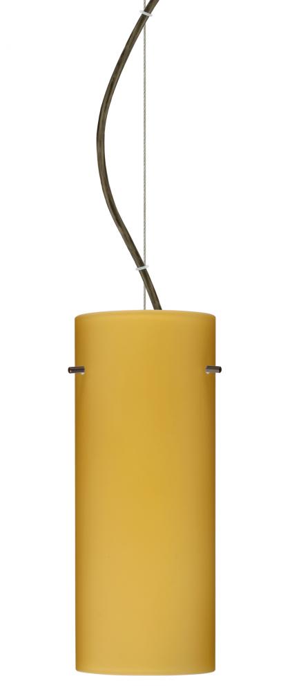 Besa Stilo 10 LED Cable Pendant Vanilla Matte Bronze 1x9W LED