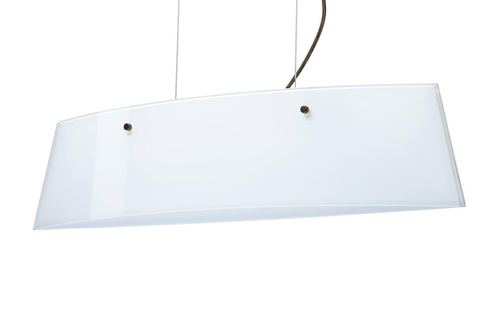 Besa Pendant Silhouette 28 Bronze Opal Glossy 3x5W LED