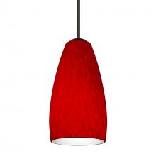 Besa Lighting 1BC-1509RC-BK - Besa Chrissy Pendant Black Red Cloud 1x50W Candelabra