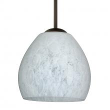 Besa Lighting 1BC-412219-MED-BR - Besa Bolla Pendant Carrera Bronze 1x40W B10 Medium base