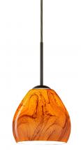 Besa Lighting 1BC-4122HB-LED-BR - Besa Bolla LED Pendant Habanero Bronze 1x9W LED