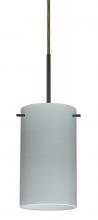 Besa Lighting 1BC-4404KR-BR-L - Besa Stilo 7 Pendant Bronze Chalk 1x50W Candelabra, 15Ft. Cord