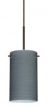 Besa Lighting 1BC-4404TN-BR-L - Besa Stilo 7 Pendant Bronze Titan 1x50W Candelabra, 15Ft. Cord