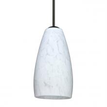Besa Lighting 1BT-150919-BK - Besa Chrissy Pendant Black Carrera 1x50W E12 base
