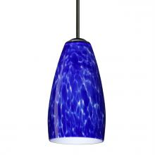 Besa Lighting 1BT-150986-BK - Besa Chrissy Pendant Black Blue Cloud 1x50W E12 base