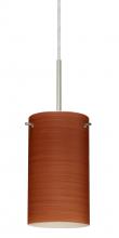 Besa Lighting 1BT-4404CH-SN-L - Besa Stilo 7 Pendant Satin Nickel Cherry 1x50W E12 base, 15Ft. Cord