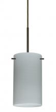 Besa Lighting 1BT-4404KR-BR-L - Besa Stilo 7 Pendant Bronze Chalk 1x50W E12 base, 15Ft. Cord
