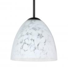 Besa Lighting 1BT-757219-BK - Besa Sasha Pendant Black Carrera 1x50W E12 base