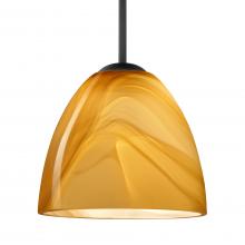 Besa Lighting 1BT-7572HN-BK - Besa Sasha Pendant Black Honey 1x50W E12 base