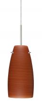 Besa Lighting 1JC-1512CH-LED-SN-L - Besa Tao 10 LED Pendant Cherry Satin Nickel 1x9W LED, 15Ft. Cord