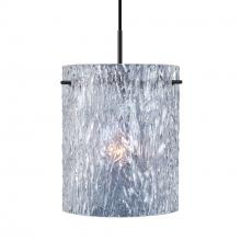 Besa Lighting 1JC-400600-BK - Besa Pendant Tamburo 8 Black Clear Stone 1x100W Medium Base