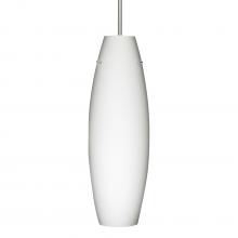 Besa Lighting 1JC-412707-LED-SN - Besa Suzi 18 Pendant Opal Matte Satin Nickel 1x11W LED