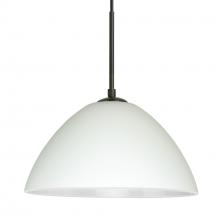 Besa Lighting 1JC-420107-BK - Besa Tessa Pendant Black White 1x75W Medium Base
