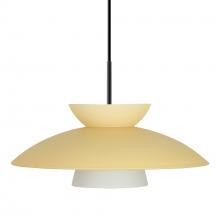 Besa Lighting 1JC-451397-BK - Besa Trilo 15 Pendant Black Champagne 1x75W Medium Base