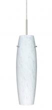 Besa Lighting 1JC-489719-SN-L - Besa Pendant Suzi 14 Satin Nickel Carrera 1x100W Medium Base, 15Ft. Cord