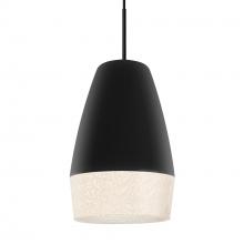 Besa Lighting 1JC-ABU12BK-BK - Besa, Abu 12 Cord Pendant, Black/Glitter, Black Finish, 1x60W Medium Base