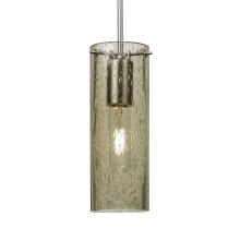 Besa Lighting 1JC-JUNI10LT-SN-L - Besa, Juni 10 Cord Pendant, Latte Bubble, Satin Nickel, 1x60W Medium Base, 15Ft. Cord