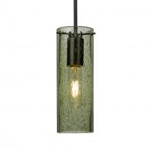 Besa Lighting 1JC-JUNI10MS-BK - Besa, Juni 10 Cord Pendant, Moss Bubble, Black, 1x60W Medium Base
