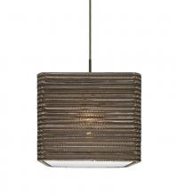 Besa Lighting 1JC-KIRK12-LED-BR - Besa, Kirk 12 Cord Pendant, Bronze Finish, 1x9W LED