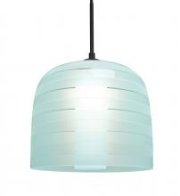 Besa Lighting 1JC-MITZI10CY-LED-BK - Besa, Mitzi 10 Cord Pendant, Cyan, Black Finish, 1x9W LED