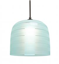 Besa Lighting 1JC-MITZI10CY-LED-BR - Besa, Mitzi 10 Cord Pendant, Cyan, Bronze Finish, 1x9W LED