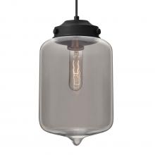 Besa Lighting 1JC-OLINSM-BK - Besa Olin Pendant Black Smoke 1x60W Medium Base T10