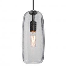 Besa Lighting 1JC-PINOT13CL-BK - Besa, Pinot 13 Cord Pendant, Clear Bubble, Black FInish 1x60W Incandescent