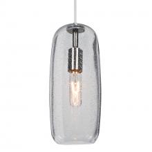 Besa Lighting 1JC-PINOT13CL-EDIL-SN - Besa, Pinot 13 Cord Pendant, Clear Bubble, Satin Nickel FInish 1x4W LED Filament