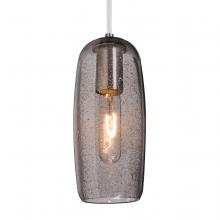 Besa Lighting 1JC-PINOT9SM-SN - Besa, Pinot 9 Cord Pendant, Smoke Bubble, Satin Nickel FInish 1x60W Incandescent